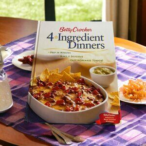 Betty Crocker 4 Ingredient Dinners Cookbook Easy Quick Recipes HC 2003
